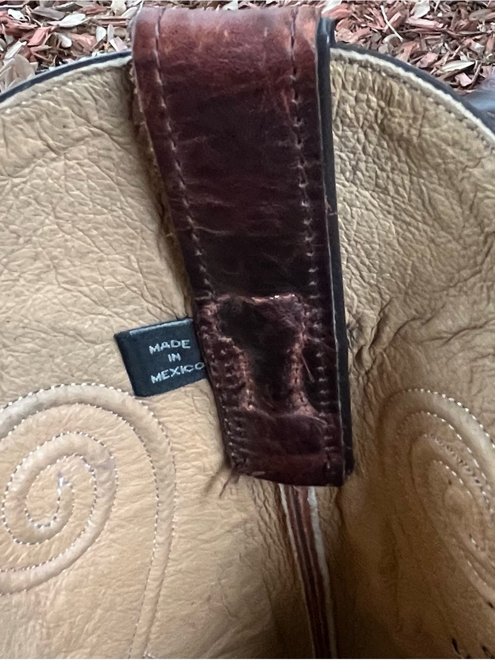 Justin Women’s Brown Embroidered Leather Cowboy Boots - Picture 15 of 15